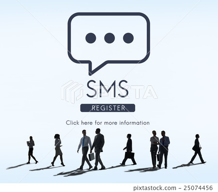 SMS Communication Online Conversation Message Concept 25074456