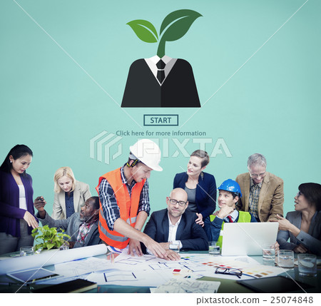 Environment Ecology Symbol Start Plant Concept Environment Ecology Symbol Start Plant Concept 25074848