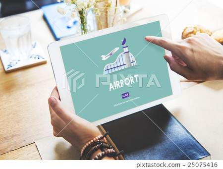 Airport Business Trip Flights Travel Information Concept 25075416