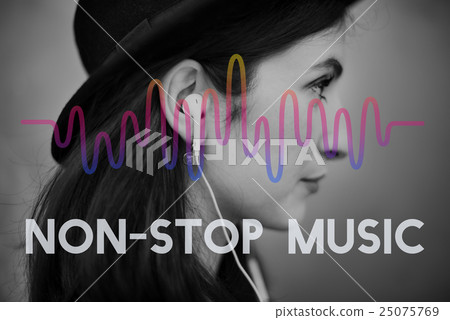 Music Waves Audio Lifestyle Concept 25075769