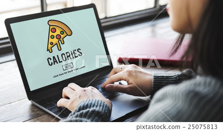 Calories Junk Food Unhealthy Obesity Concept 25075813
