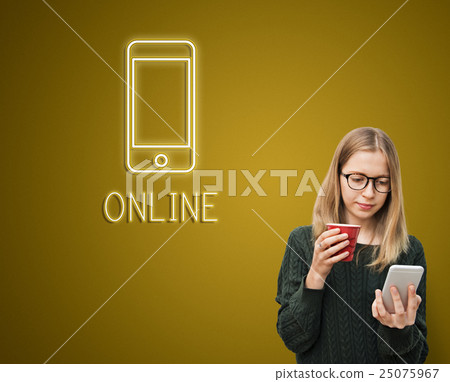 Communication Connection Internet Graphic Concept 25075967