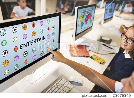 Kids Games Ball Sport Graphics Concept 25076549