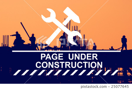 Constuction Hammer Wedge Website Webpage Concept 25077645