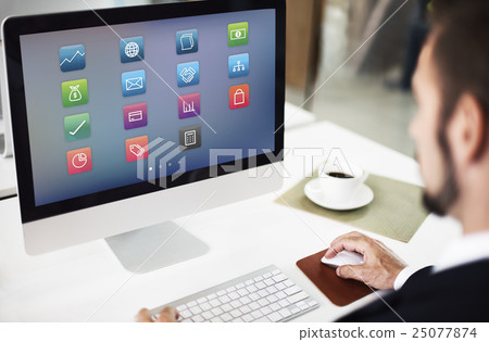 Business Banking Online Payment Financial Transaction Concept 25077874