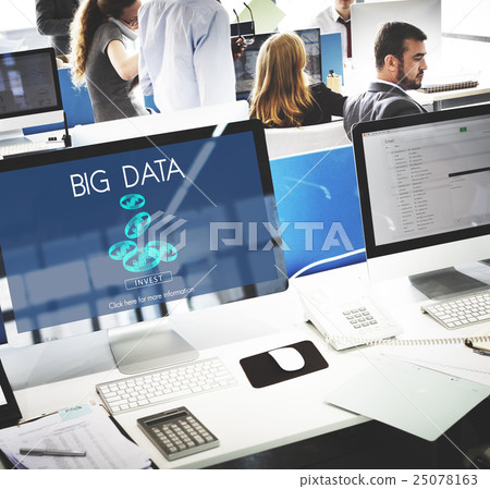 Big Data Digital Information Network Storage Concept 25078163