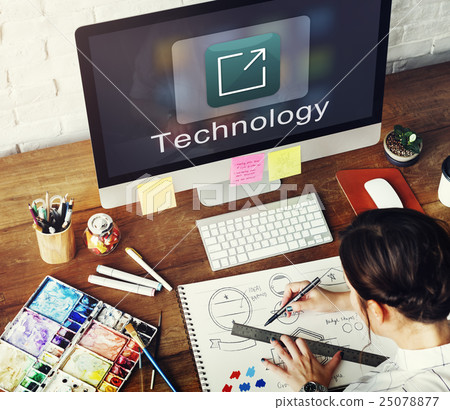Creation Design Digital Gadget Invention Graphic Concept Creation Design Digital Gadget Invention Graphic Concept 25078877