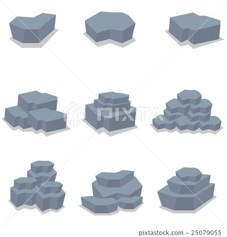 Stone of vector art illustration Stone of vector art illustration 25079055