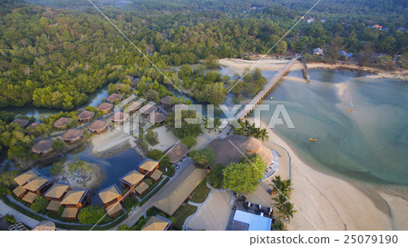 aerial view of payam island ranong thailand aerial view of payam island ranong thailand 25079190