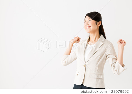 女商人白色後面圖像 女商人白色後面圖像 25079992