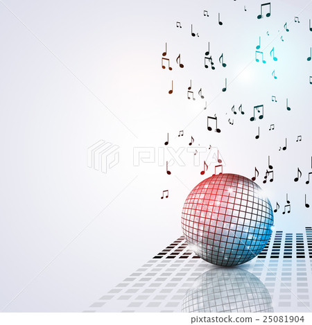 Music Ball Party Bright Background 25081904