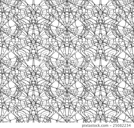 Spiderweb white seamless pattern. 25082234