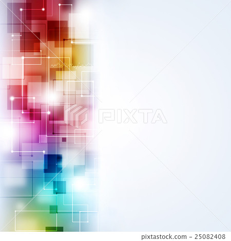 Abstract Multicolor Technology Background - Stock Illustration ...