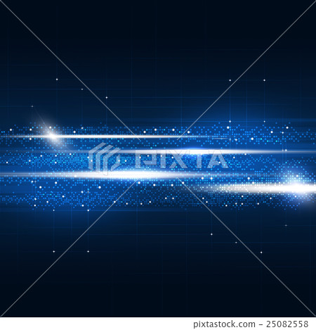Abstract Communication Technology Blue Background 25082558