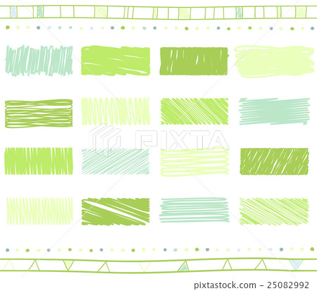 Vector set of scribble elements Vector set of scribble elements 25082992