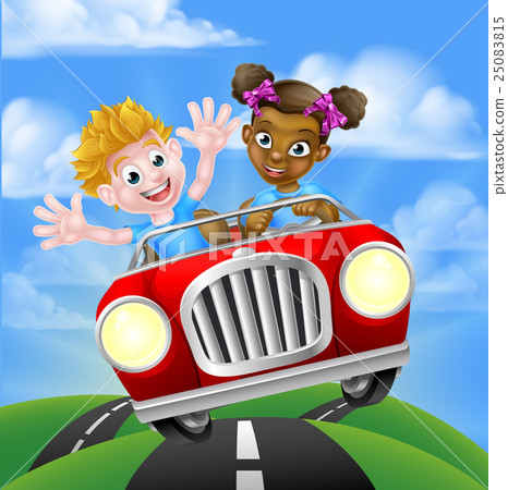 Characters Driving Car Characters Driving Car 25083815