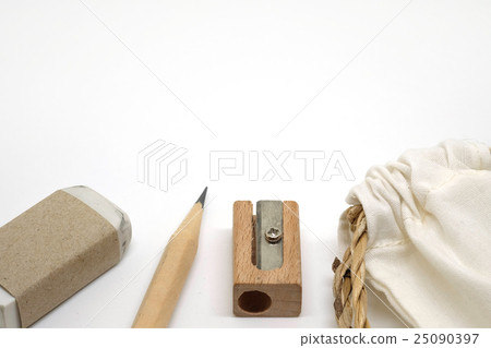 pencils, erasers, pencil sharpeners and fabric bag pencils, erasers, pencil sharpeners and fabric bag 25090397