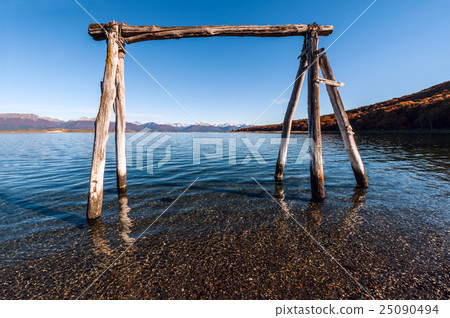 Autumn in Patagonia. Tierra del Fuego, Beagle Autumn in Patagonia. Tierra del Fuego, Beagle 25090494