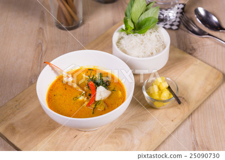 spicy crab soup rice noodles spicy crab soup rice noodles 25090730