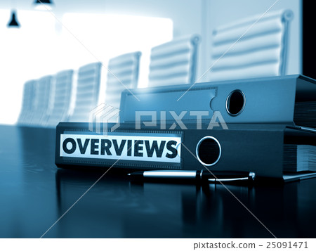 Overviews on Ring Binder. Blurred Image. 3D. Overviews on Ring Binder. Blurred Image. 3D. 25091471