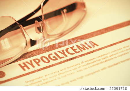 Diagnosis - Hypoglycemia. Medicine Concept. 3D Diagnosis - Hypoglycemia. Medicine Concept. 3D 25091718