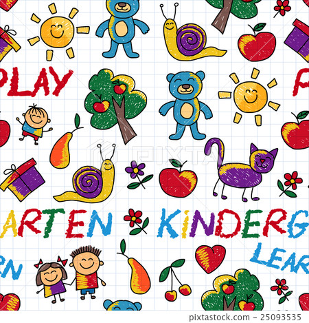 Play Learn and grow together Vector image 25093535