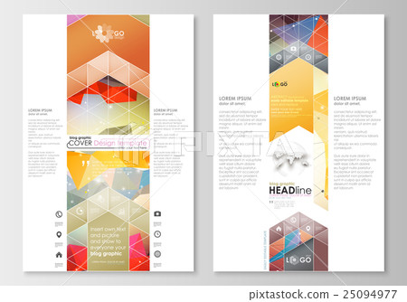 Blog graphic business templates. Page website 25094977