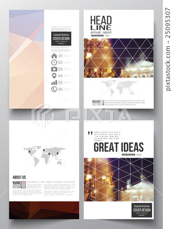 Set of business templates for brochure, magazine Set of business templates for brochure, magazine 25095307