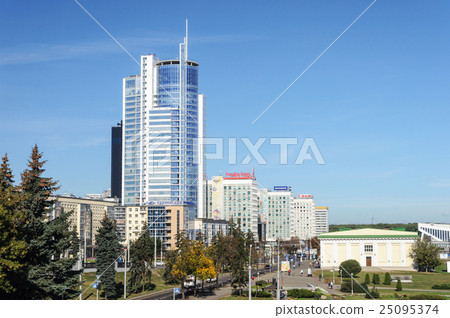 Pobediteley Avenue in district Nemiga in Minsk 25095374