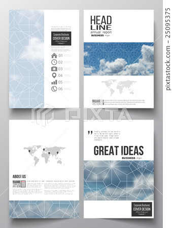 Set of business templates for brochure, magazine Set of business templates for brochure, magazine 25095375