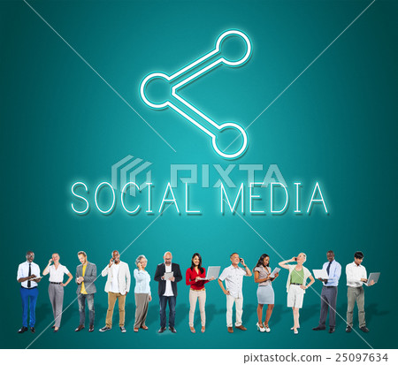 Communication Connection Digital Graphic Concept 25097634