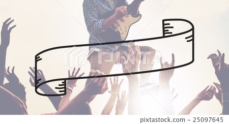 Scroll Banner Copy Space Communication Announcement Concept 25097645