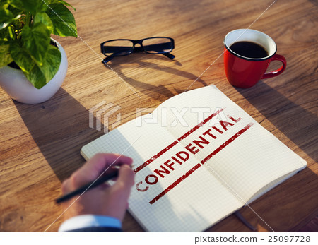 Confidential Personal Privacy Restricted Graphic Concept 25097728