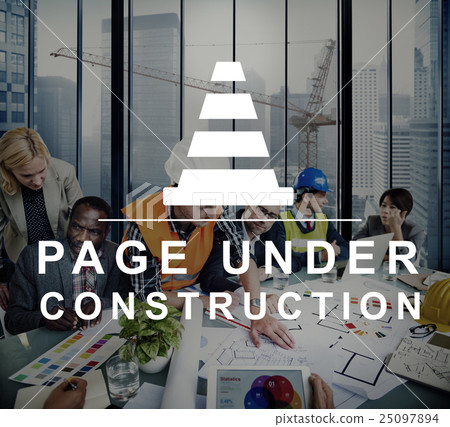 Constuction Hammer Wedge Website Webpage Concept 25097894