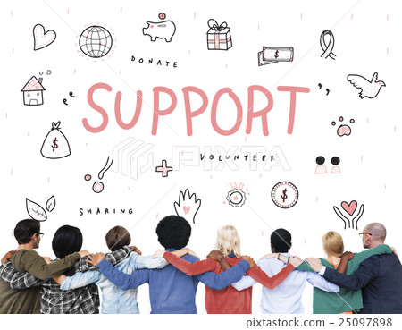 Support Donations Charity Foundation Concept Support Donations Charity Foundation Concept 25097898