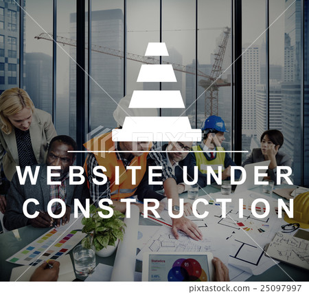 Constuction Hammer Wedge Website Webpage Concept 25097997