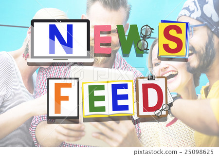 News Feed Social Media Networking Information Update Concept 25098625
