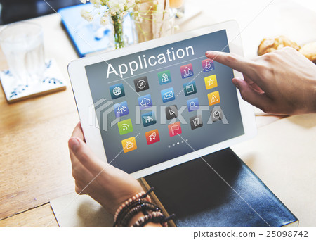 Application Cloud Network Communication Internet Concept Application Cloud Network Communication Internet Concept 25098742