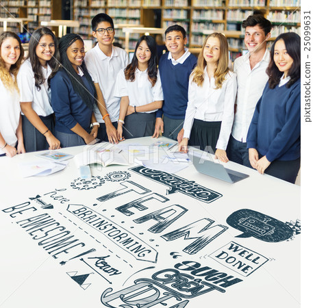 Team Brainstorming Plan Creation Strategy Concept 25099631