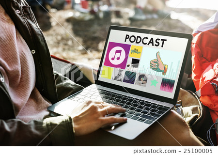 Media Player Audio Entertainment Streaming Concept Media Player Audio Entertainment Streaming Concept 25100005