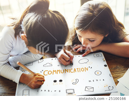 Networking Media Sharing Icons Graphic Concept Networking Media Sharing Icons Graphic Concept 25100166