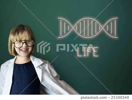 DNA Helix Life Science Graphic Concept 25100349