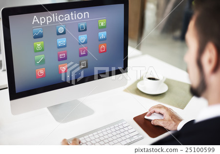 Business Banking Online Payment Financial Transaction Concept 25100599