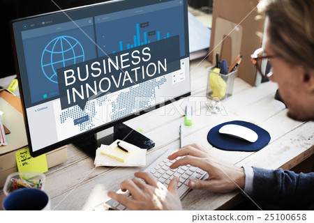 Global Business Data Analysis Growth Success Concept 25100658