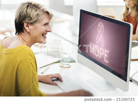 Breast Cancer Support Fight Care Hope Graphic Concept 25100725