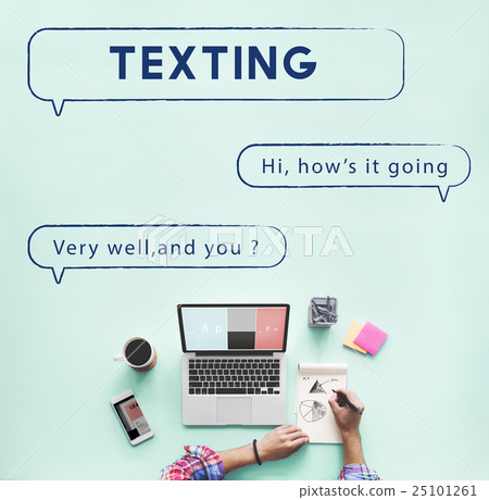 Social Network Speech Bubble Text Graphic Concept 25101261