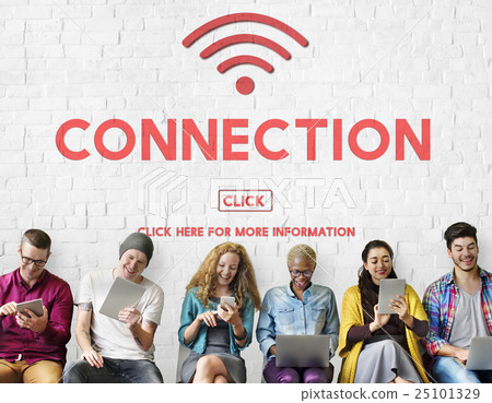 Connection Connected Network Relationship Concept Connection Connected Network Relationship Concept 25101329