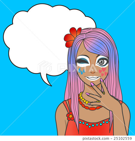 Yamanba化妝女性的姿勢 Yamanba化妝女性的姿勢 25102559