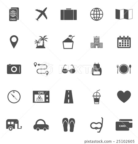 Trip icons on white background 25102605
