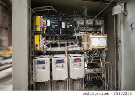 Electrical panel with fuses and contactors 25102836